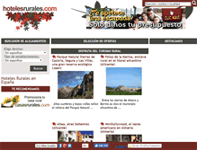 Tablet Screenshot of hotelesrurales.com